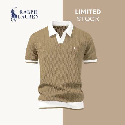 50% OFF | Prestige Kontrast-Poloshirt – German Edition