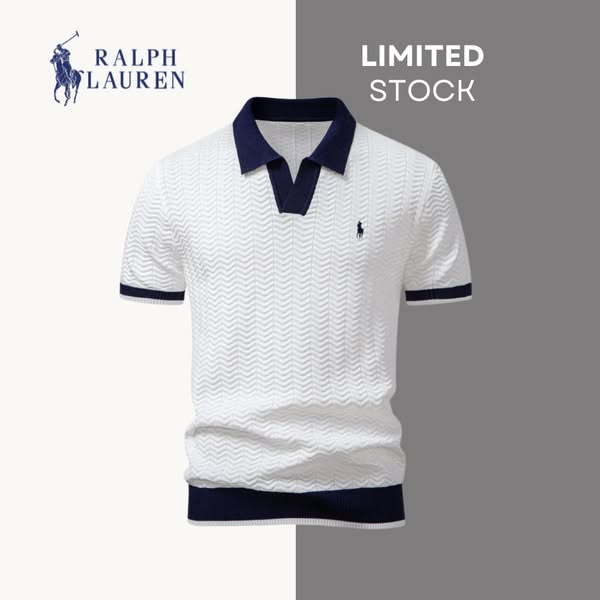 50% OFF | Prestige Kontrast-Poloshirt – German Edition