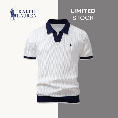 50% OFF | Prestige Kontrast-Poloshirt – German Edition